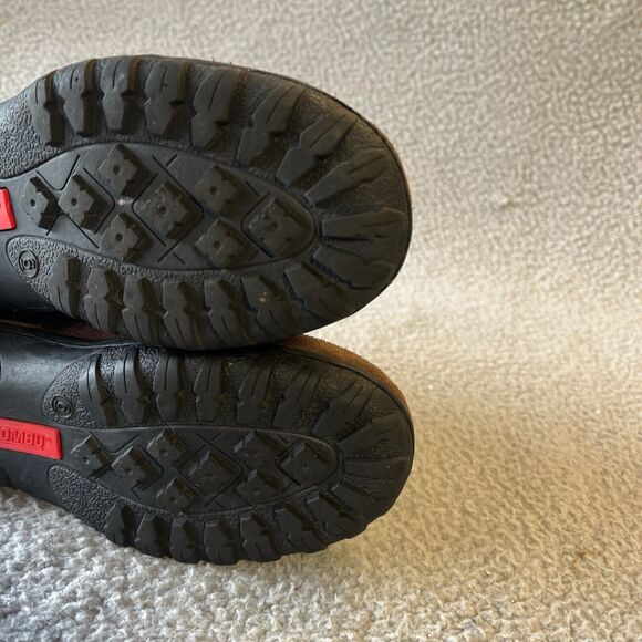 Khombu Lisa Ankle Booties Boots Womens 6M Brown Leather Faux Fur Side Zip - Picture 10 of 10